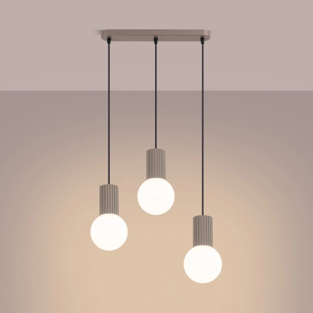 Lampa wisząca HALO 3L taupe SL.1998 - Sollux