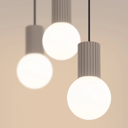 Lampa wisząca HALO 3L taupe SL.1998 - Sollux