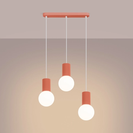 Lampa wisząca HALO 3L brzoskwiniowa SL.2000 - Sollux