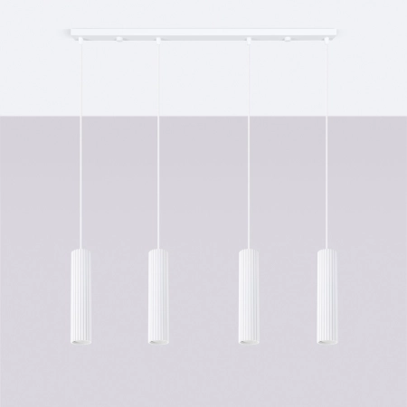 Lampa wisząca KARBON 4L biały SL.2001 - Sollux