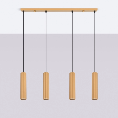 Lampa wisząca KARBON 4L złoty SL.2002 - Sollux