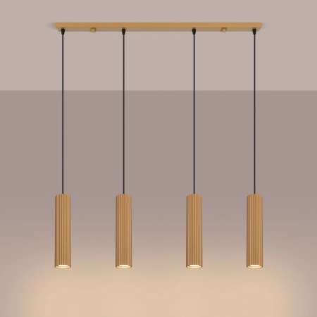 Lampa wisząca KARBON 4L złoty SL.2002 - Sollux