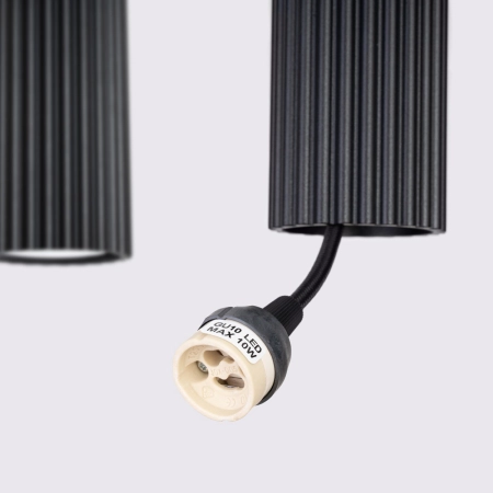 Lampa wisząca KARBON 4L czarny SL.2003 - Sollux