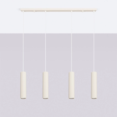 Lampa wisząca KARBON 4L beżowy SL.2004 - Sollux