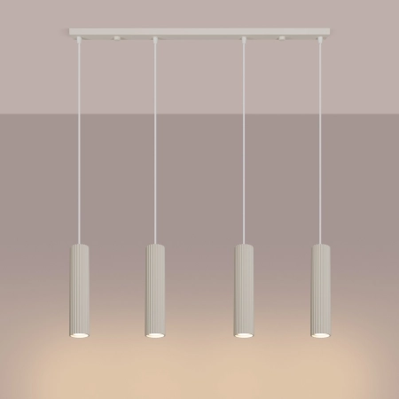 Lampa wisząca KARBON 4L beżowy SL.2004 - Sollux