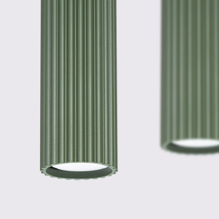 Lampa wisząca KARBON 4L zielona oliwka SL.2005 - Sollux