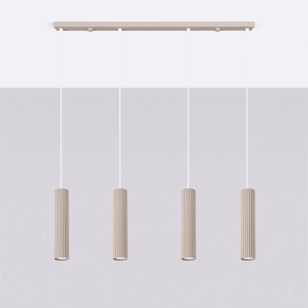 Lampa wisząca KARBON 4L taupe SL.2007 - Sollux