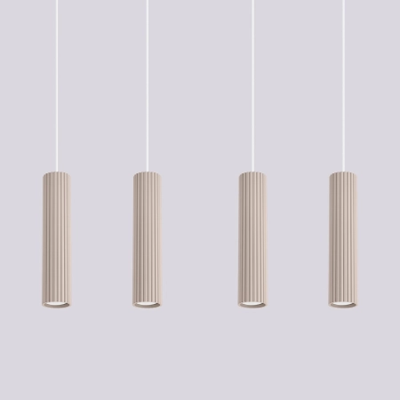 Lampa wisząca KARBON 4L taupe SL.2007 - Sollux