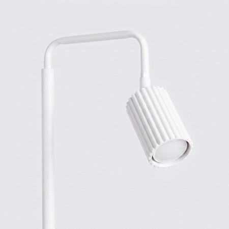 Lampa podłogowa aluminiowa biała 118cm z serii KARBON SL.2013 - Sollux Lighting