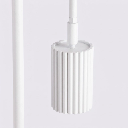 Lampa podłogowa aluminiowa biała 118cm z serii KARBON SL.2013 - Sollux Lighting