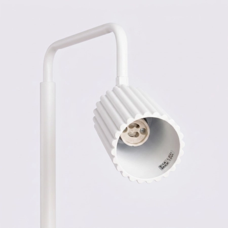 Lampa podłogowa aluminiowa biała 118cm z serii KARBON SL.2013 - Sollux Lighting