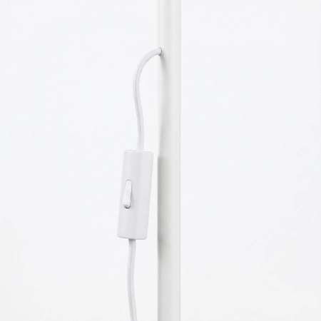 Lampa podłogowa aluminiowa biała 118cm z serii KARBON SL.2013 - Sollux Lighting