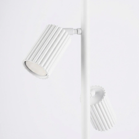 Lampa podłogowa aluminiowa biała 3-punktowa KARBON 3 SL.2014 - Sollux Lighting