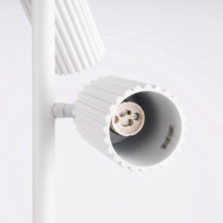Lampa podłogowa aluminiowa biała 3-punktowa KARBON 3 SL.2014 - Sollux Lighting