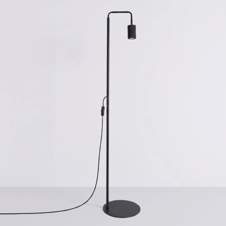 Lampa podłogowa aluminiowa czarna 160cm z serii KARBON SL.2015 - Sollux Lighting