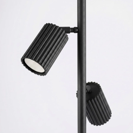 Lampa podłogowa aluminiowa czarna 3-punktowa KARBON 3 z serii KARBON SL.2016 - Sollux Lighting