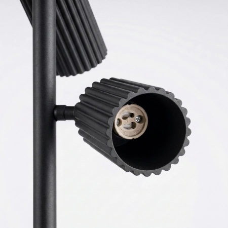 Lampa podłogowa aluminiowa czarna 3-punktowa KARBON 3 z serii KARBON SL.2016 - Sollux Lighting