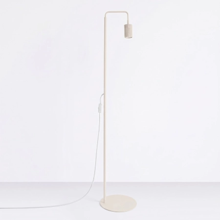 Lampa podłogowa aluminiowa beżowa 160cm z serii KARBON SL.2017 - Sollux Lighting