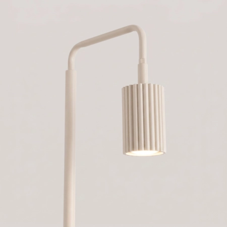 Lampa podłogowa aluminiowa beżowa 160cm z serii KARBON SL.2017 - Sollux Lighting
