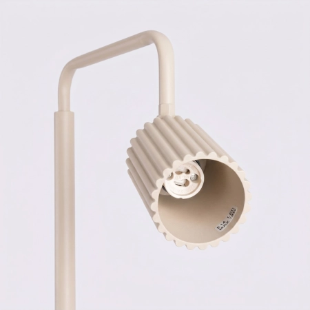 Lampa podłogowa aluminiowa beżowa 160cm z serii KARBON SL.2017 - Sollux Lighting