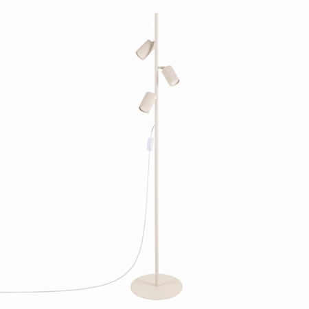 Lampa podłogowa aluminiowa beżowa 3-punktowa KARBON 3 SL.2018 - Sollux Lighting