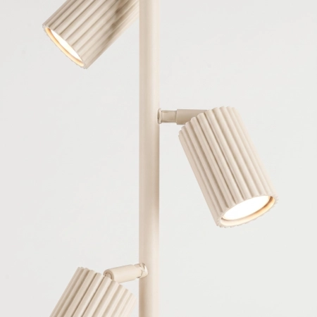 Lampa podłogowa aluminiowa beżowa 3-punktowa KARBON 3 SL.2018 - Sollux Lighting