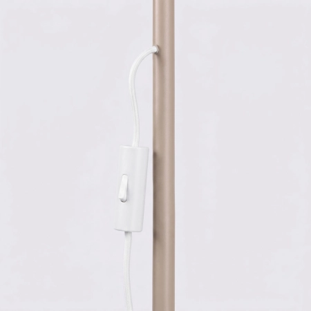 Lampa podłogowa aluminiowa taupe regulowana 160cm z serii KARBON SL.2019 - Sollux Lighting