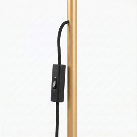 Lampa podłogowa aluminiowa złota wysoka 118cm z serii KARBON SL.2021 - Sollux Lighting