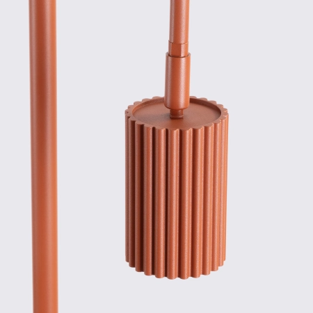 Lampa podłogowa aluminiowa ochra czerwona 118cm z serii KARBON SL.2023 - Sollux Lighting