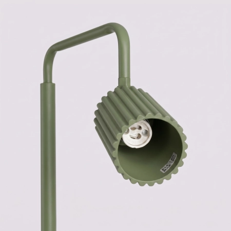 Lampa podłogowa aluminiowa zielona oliwka 160cm KARBON 1 SL.2025 - Sollux Lighting