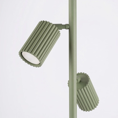 Lampa podłogowa aluminiowa oliwkowa 3-punktowa KARBON 3 SL.2026 - Sollux Lighting