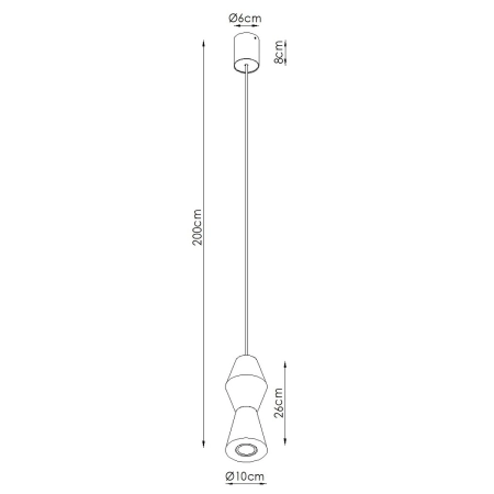 Lampa wisząca KUBBE mała R SL.2027 - Sollux