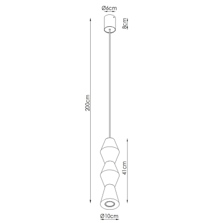 Lampa wisząca KUBBE średnia R SL.2028 - Sollux