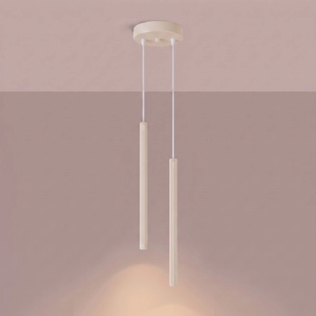 Lampa wisząca ARCHE 2P beżowa SL.2034 - Sollux