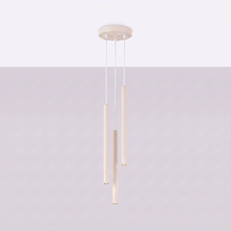 Lampa wisząca ARCHE 3P beżowa SL.2035 - Sollux