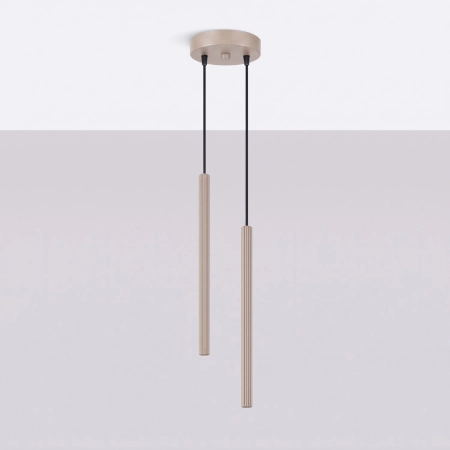 Lampa wisząca ARCHE 2P taupe SL.2037 - Sollux