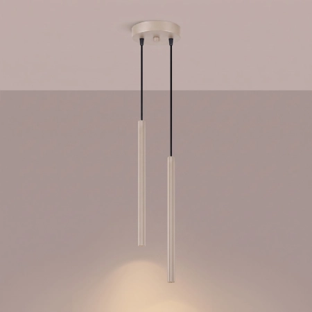Lampa wisząca ARCHE 2P taupe SL.2037 - Sollux