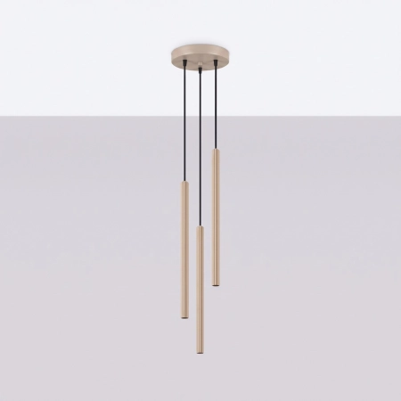 Lampa wisząca ARCHE 3P taupe SL.2038 - Sollux
