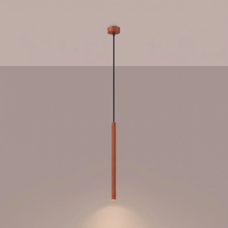 Lampa wisząca ARCHE 1 ochra czerwona SL.2039 - Sollux