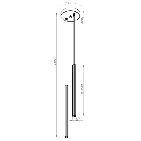 Lampa wisząca ARCHE 2P ochra czerwona SL.2040 - Sollux