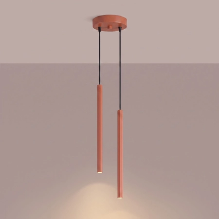 Lampa wisząca ARCHE 2P ochra czerwona SL.2040 - Sollux