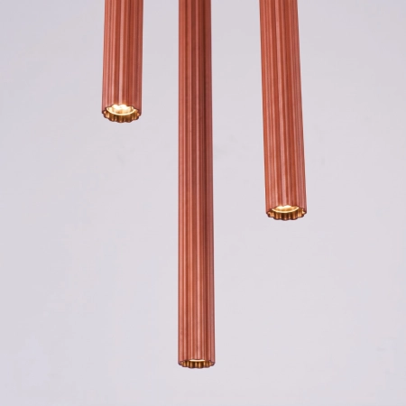Lampa wisząca ARCHE 3P ochra czerwona SL.2041 - Sollux
