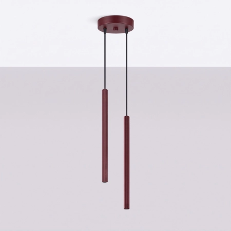 Lampa wisząca ARCHE 2P burgund SL.2043 - Sollux