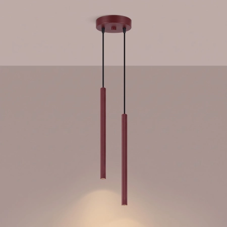 Lampa wisząca ARCHE 2P burgund SL.2043 - Sollux