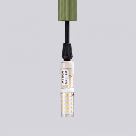 Lampa wisząca ARCHE 1 zielona oliwka SL.2048 - Sollux