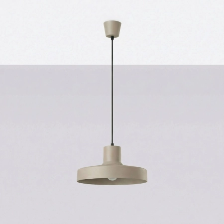Lampa wisząca stalowa taupe 35cm 1-punktowa BILO SL.2051 - Sollux Lighting