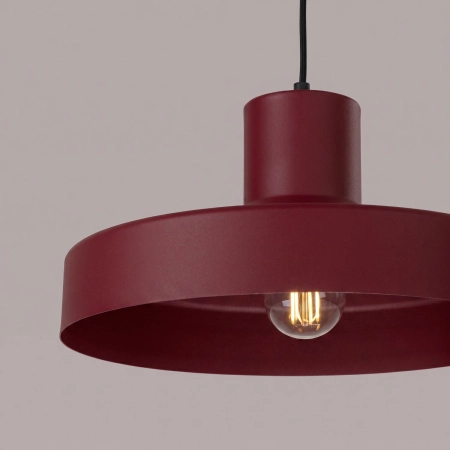 Lampa wisząca stalowa burgundowa 35cm 1-punktowa z serii BILO SL.2052 - Sollux Lighting