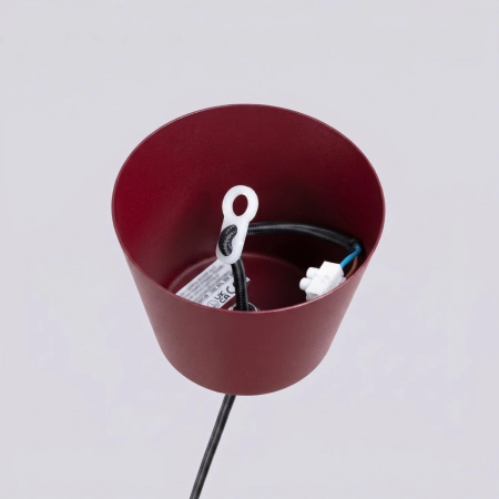 Lampa wisząca stalowa burgundowa 35cm 1-punktowa z serii BILO SL.2052 - Sollux Lighting