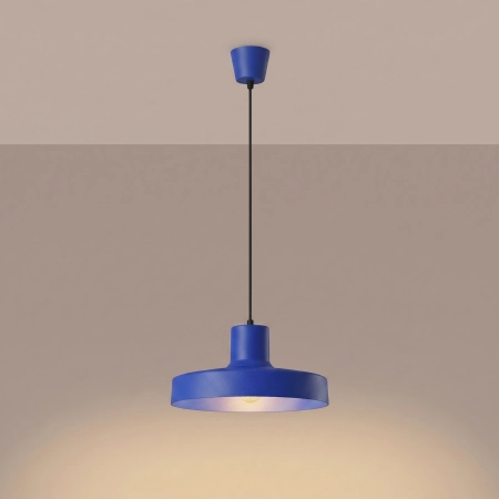 Lampa wisząca stalowa kulista ultramaryna 35cm z serii BILO SL.2053 - Sollux Lighting