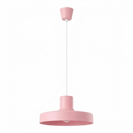 Lampa wisząca stalowa różowa kula 35cm BILO SL.2054 - Sollux Lighting